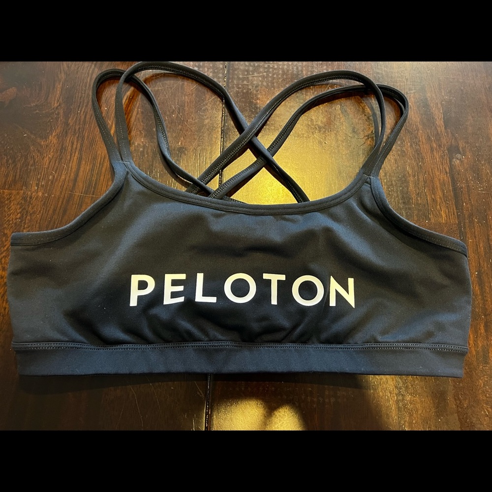 PELOTON black sport bra size large